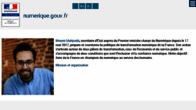What Numerique.gouv.fr website looked like in 2018 (5 years ago)