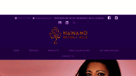 What Nainamd.com website looked like in 2018 (8 years ago)
