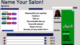 What Nameyoursalon.com website looked like in 2018 (5 years ago)