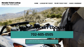 What Nevadaticketlookup.com website looked like in 2018 (5 years ago)