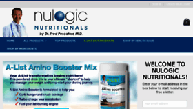 What Nulogicnutritionals.com website looked like in 2018 (5 years ago)