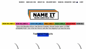 What Nameit.co.nz website looked like in 2018 (5 years ago)