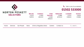 What Nortonpeskett.co.uk website looked like in 2018 (5 years ago)