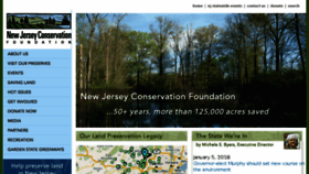 What Njconservation.org website looked like in 2018 (5 years ago)