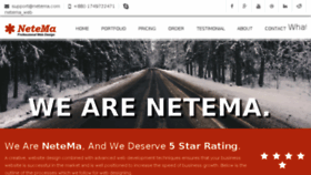 What Netema.com website looked like in 2018 (5 years ago)