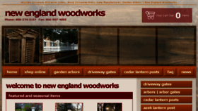 What Newenglandwoodworks.com website looked like in 2018 (5 years ago)