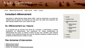 What Nadir.fr website looked like in 2018 (5 years ago)
