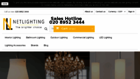 What Netlighting.co.uk website looked like in 2018 (5 years ago)
