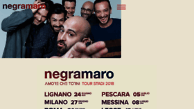 What Negramaro.com website looked like in 2018 (5 years ago)
