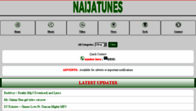 What Naijatunes.com.ng website looked like in 2018 (5 years ago)