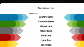 What Namelane.com website looked like in 2018 (5 years ago)