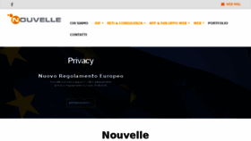 What Nouvelle.it website looked like in 2018 (5 years ago)