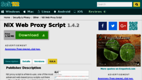 What Nix-web-proxy-script.soft112.com website looked like in 2018 (5 years ago)