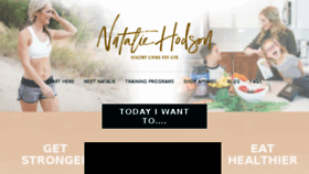 What Nataliehodson.com website looked like in 2018 (5 years ago)