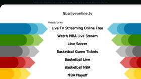 What Nbaliveonline.tv website looked like in 2018 (5 years ago)