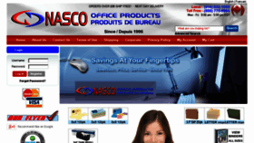What Nascoofficeproducts.com website looked like in 2018 (5 years ago)