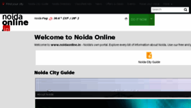 What Noidaonline.in website looked like in 2018 (5 years ago)