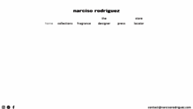 What Narcisorodriguez.com website looked like in 2018 (5 years ago)