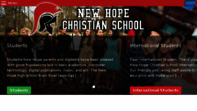 What Newhopechristian.net website looked like in 2018 (5 years ago)