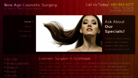 What Newagecosmeticsurgery.com website looked like in 2018 (5 years ago)