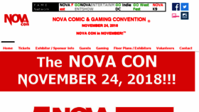 What Novacomic-con.com website looked like in 2018 (5 years ago)