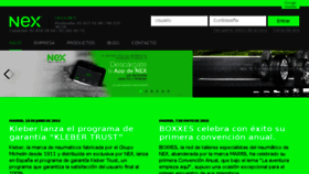 What Nex.es website looked like in 2018 (5 years ago)