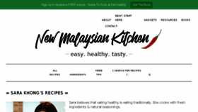What Newmalaysiankitchen.com website looked like in 2018 (5 years ago)