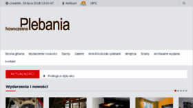 What Nowoczesnaplebania.pl website looked like in 2018 (5 years ago)