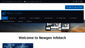 What Newgeninfotech.com website looked like in 2018 (5 years ago)