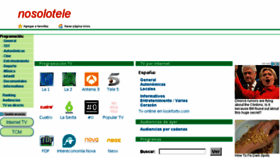 What Nosolotele.com website looked like in 2018 (5 years ago)