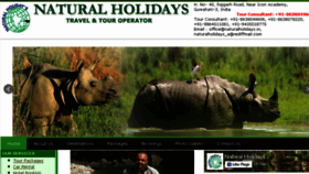 What Naturalholidays.in website looked like in 2018 (5 years ago)