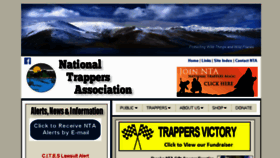 What Nationaltrappers.com website looked like in 2018 (5 years ago)