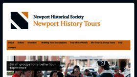 What Newporthistorytours.org website looked like in 2018 (5 years ago)