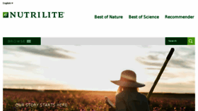 What Nutrilite.com website looked like in 2018 (5 years ago)