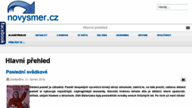 What Novysmer.cz website looked like in 2018 (5 years ago)