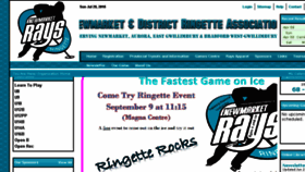 What Newmarketringette.ca website looked like in 2018 (5 years ago)