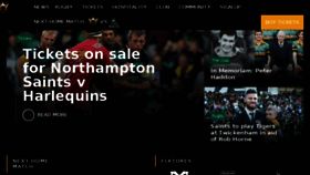 What Northamptonsaints.co.uk website looked like in 2018 (6 years ago)