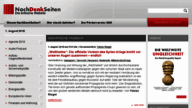 What Nachdenkseite.de website looked like in 2018 (5 years ago)