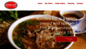 What Noodlesetc.com website looked like in 2018 (5 years ago)