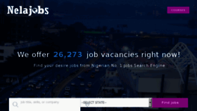 What Nelajobs.com website looked like in 2018 (5 years ago)