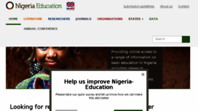 What Nigeria-education.org website looked like in 2018 (5 years ago)