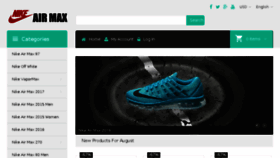 What Nikeairmax.us website looked like in 2018 (5 years ago)