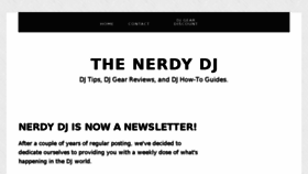 What Nerdydj.com website looked like in 2018 (5 years ago)