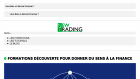 What Newtrading.fr website looked like in 2018 (5 years ago)