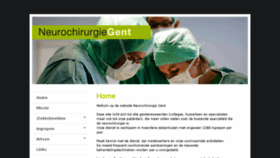 What Neurochirurgiegent.be website looked like in 2018 (5 years ago)