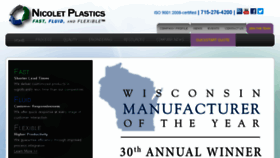 What Nicoletplastics.com website looked like in 2018 (7 years ago)