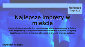 What Najlepszeimprezy.eu website looked like in 2018 (5 years ago)