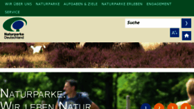 What Naturparke.de website looked like in 2018 (5 years ago)
