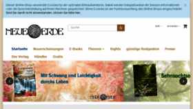 What Neueerde.de website looked like in 2018 (5 years ago)