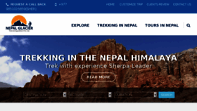 What Nepalglaciertreks.com website looked like in 2018 (5 years ago)